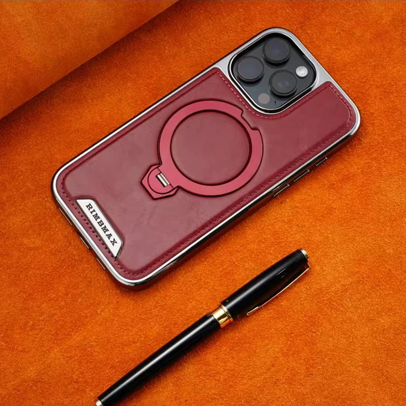 جراب مغناطيسي iPhone 16 Pro Max بدعامة دوارة
