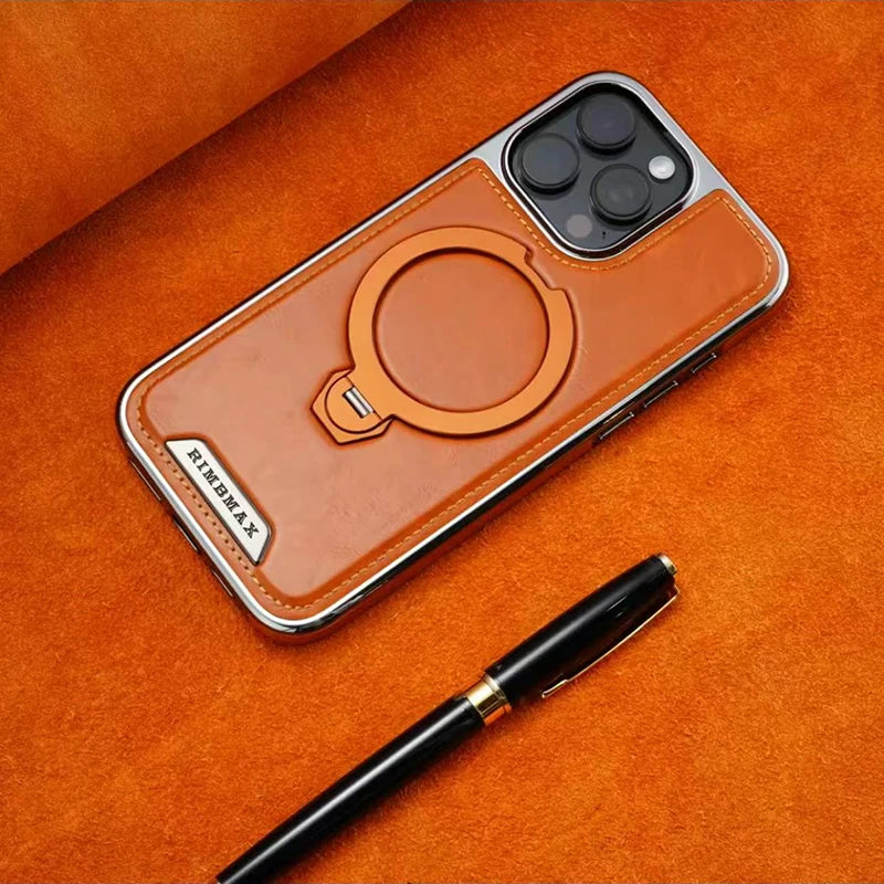 جراب مغناطيسي بدعامة دوارة لـ iPhone 16 Pro Max