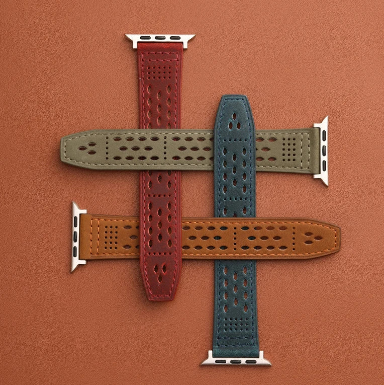 Apple iWatch Band Genuine Leather|Magnetic Clasp|Comfortable and Breathable