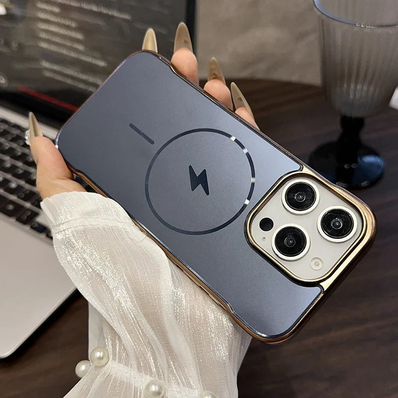 كفر بدون إطار لجهاز iPhone 16 Pro Max – حماية نحيفة كفر خفيف الوزن مع دعم MagSafe غطاء حماية شفاف لجهاز iPhone 16 Pro Max