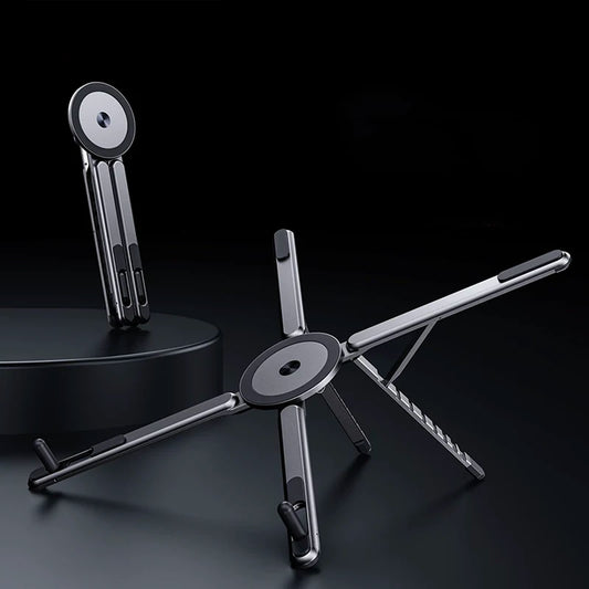 Multifunctional aluminum stand for laptop, iPad, and phone 