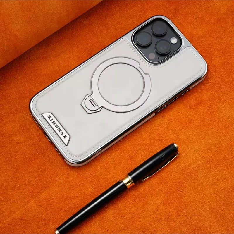 جراب مغناطيسي بدعامة دوارة لـ iPhone 16 Pro Max