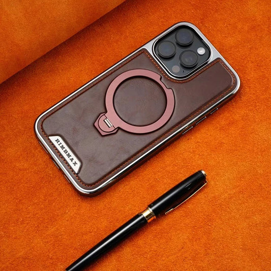 Magnetic Case with Rotating Bracket for iPhone 16 Pro Max 