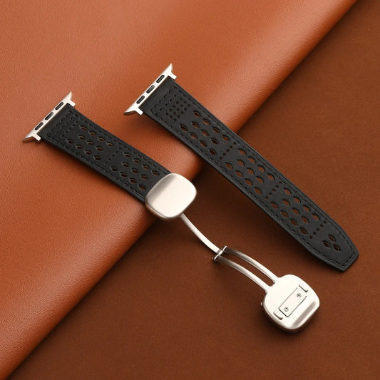 Apple iWatch Band Genuine Leather｜Magnetic Clasp｜Comfortable and Breathable 