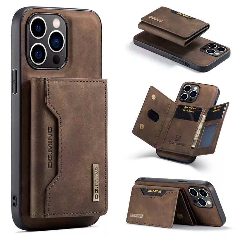 2 In 1 Detachable Magnetic Leather Case for IPhone - MobileGear